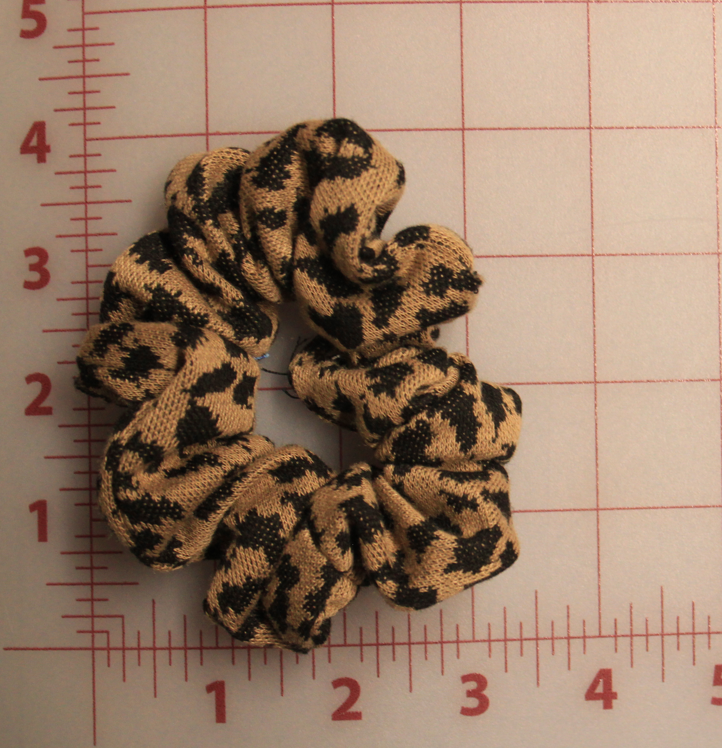 Leopard print scrunchies