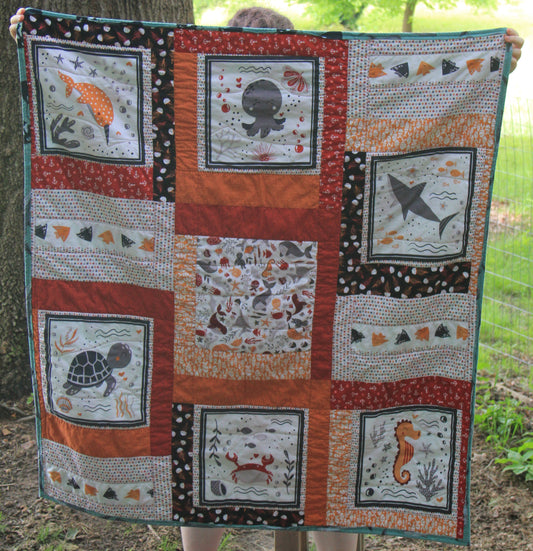 Crab Cakes Baby Quilt