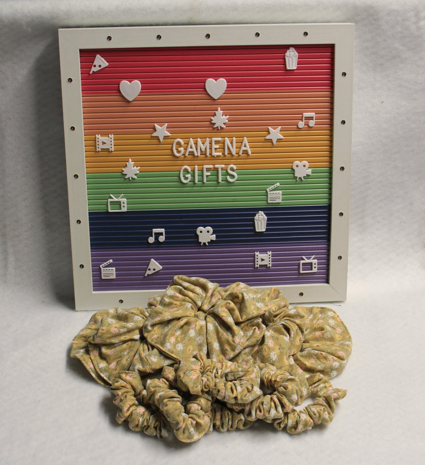 Vintage Floral Scrunchies